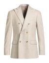 Boglioli Man Blazer Beige Size 40 Virgin Wool In Neutral