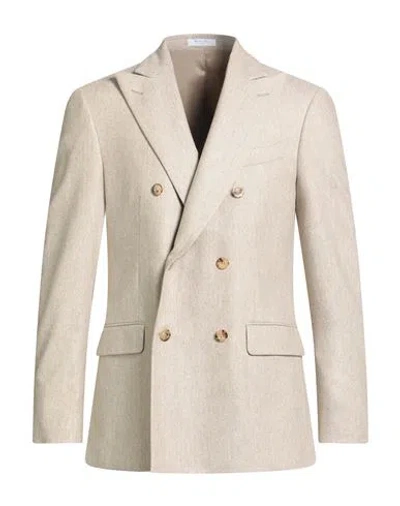 Boglioli Man Blazer Beige Size 40 Virgin Wool In Sand