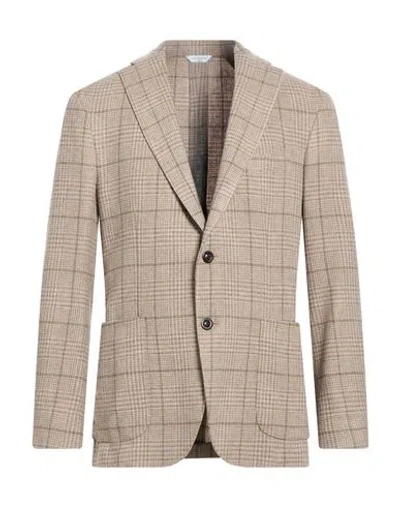Boglioli Man Blazer Beige Size 40 Wool, Cashmere In Neutral