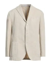 Boglioli Man Blazer Beige Size 42 Cotton, Linen