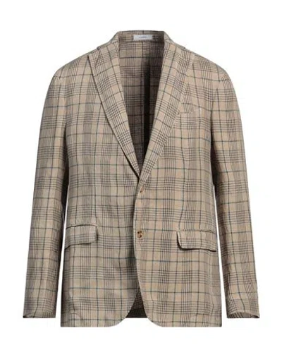 Boglioli Man Blazer Beige Size 42 Linen