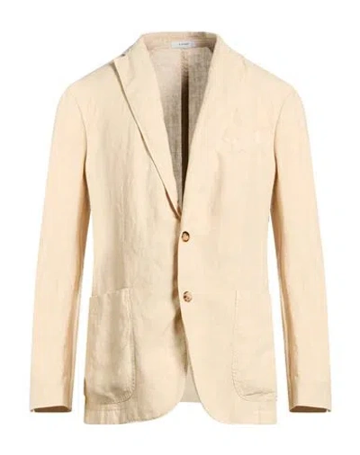 Boglioli Man Blazer Beige Size 42 Linen