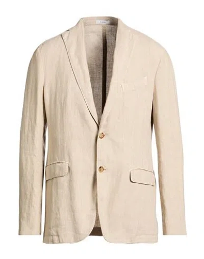 Boglioli Man Blazer Beige Size 42 Linen In Neutral