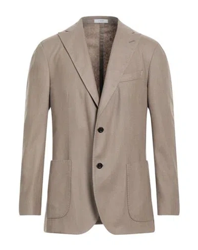 Boglioli Man Blazer Beige Size 42 Wool, Polyester In Beige
