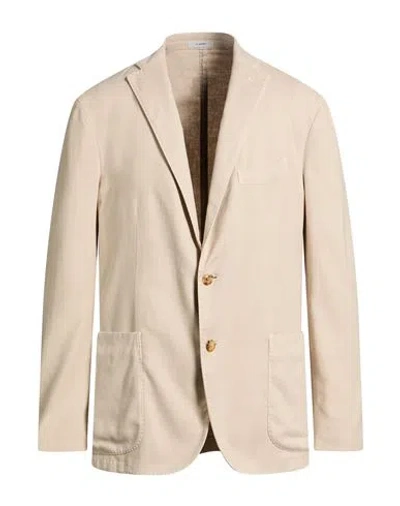 Boglioli Man Blazer Beige Size 44 Cotton, Linen, Polyester, Elastane In Neutral