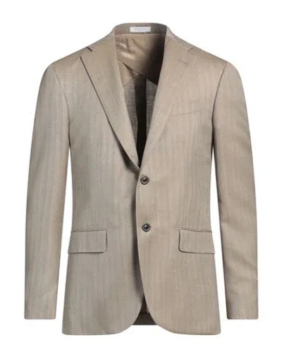 Boglioli Man Blazer Beige Size 46 Virgin Wool, Silk