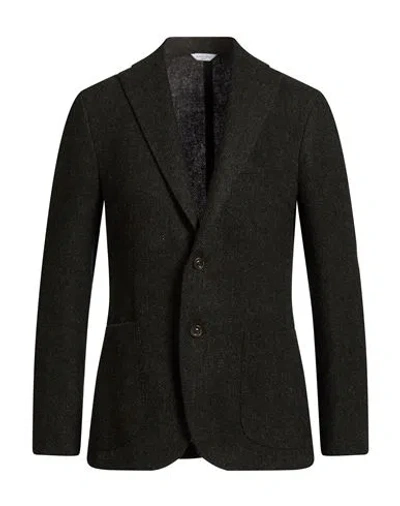 Boglioli Man Blazer Black Size 38 Wool In Brown