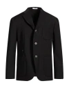 Boglioli Man Blazer Black Size 38 Wool, Polyester, Elastane In Black