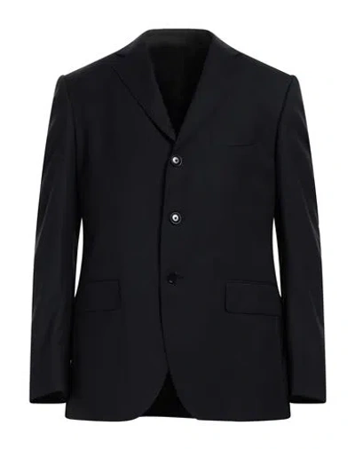 Boglioli Man Blazer Black Size 40 Virgin Wool In Black