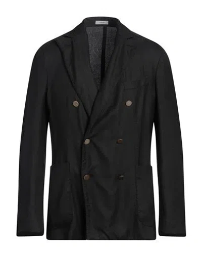 Boglioli Man Blazer Black Size 42 Wool, Silk