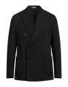 Boglioli Virgin Wool And Cotton Double-breasted K-jacket In Dark Blue