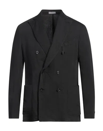 Boglioli Virgin Wool And Cotton Double-breasted K-jacket In Dark Blue