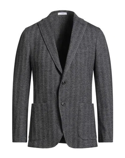 Boglioli Man Blazer Black Size 46 Cotton, Virgin Wool
