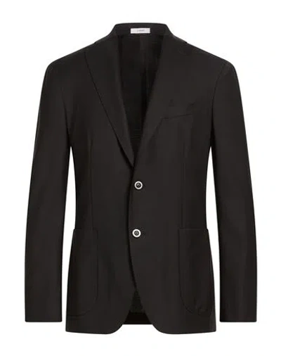 Boglioli Man Blazer Black Size 46 Wool, Polyester, Elastane