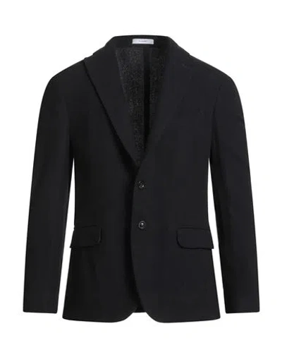 Boglioli Man Blazer Black Size 48 Virgin Wool, Polyamide, Silk