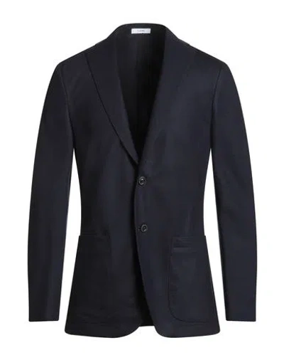 Boglioli Man Blazer Blue Size 3xl Virgin Wool In Black