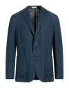 Boglioli Man Blazer Blue Size 42 Silk