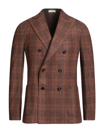 Boglioli Man Blazer Brown Size 38 Virgin Wool