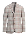 Boglioli Man Blazer Brown Size 42 Linen In Brown