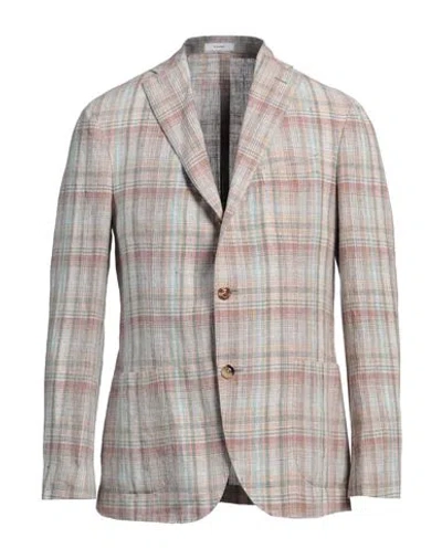 Boglioli Man Blazer Brown Size 42 Linen