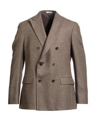 Boglioli Man Blazer Brown Size 46 Virgin Wool
