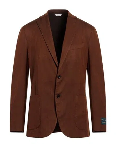 Boglioli Man Blazer Brown Size 46 Virgin Wool