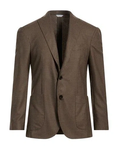 Boglioli Man Blazer Brown Size 46 Virgin Wool