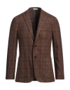 Boglioli Man Blazer Brown Size 46 Virgin Wool, Polyester In Brown