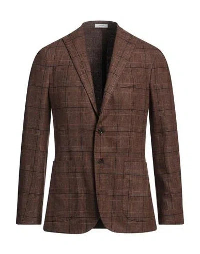 Boglioli Man Blazer Brown Size 46 Virgin Wool, Polyester
