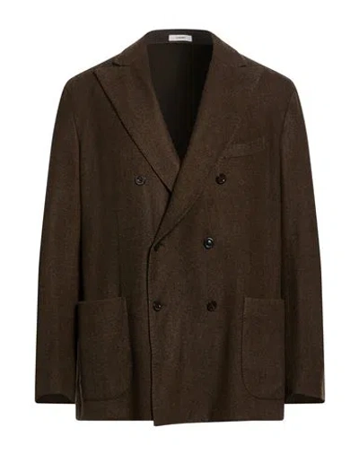 Boglioli Man Blazer Brown Size 46 Wool