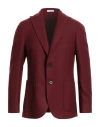 Boglioli Man Blazer Burgundy Size 38 Cashmere In Red