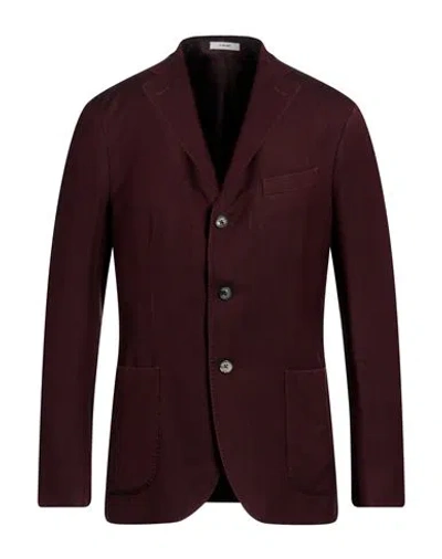 Boglioli Man Blazer Burgundy Size 44 Wool In Red