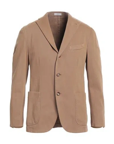 Boglioli Man Blazer Camel Size 40 Cotton, Elastane In Beige