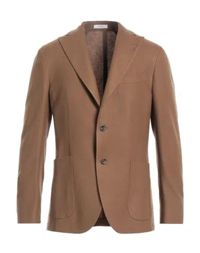 Boglioli Man Blazer Camel Size 42 Cashmere In Beige