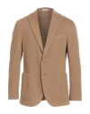 Boglioli Man Blazer Camel Size 42 Cotton, Elastane In Brown