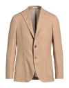 Boglioli Man Blazer Camel Size 48 Virgin Wool, Polyester In Beige