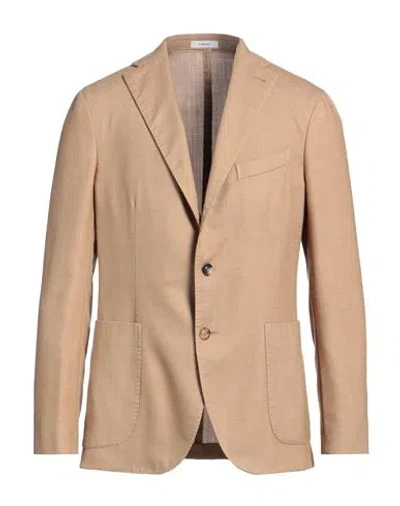 BOGLIOLI BOGLIOLI MAN BLAZER CAMEL SIZE 48 VIRGIN WOOL, POLYESTER