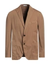 Boglioli Man Blazer Camel Size 48 Cotton, Elastane In Beige