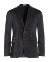 Boglioli Man Blazer Charcoal Size 38 Cotton, Elastane In Gray