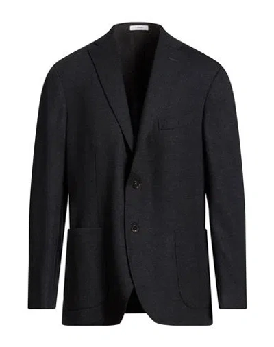 Boglioli Man Blazer Charcoal Size 38 Virgin Wool In Blue