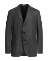 Boglioli Man Blazer Charcoal Size 38 Virgin Wool, Polyamide, Acrylic, Cashmere, Elastane In Gray