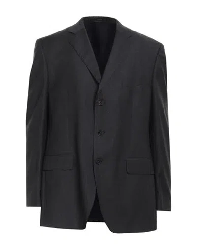 Boglioli Man Suit Jacket Steel Grey Size 50 Virgin Wool