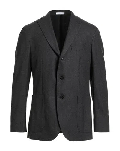 Boglioli Man Blazer Charcoal Size 42 Virgin Wool In Gray
