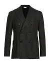 Boglioli Man Blazer Charcoal Size 42 Virgin Wool, Polyester, Elastane In Black