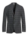 Boglioli Man Blazer Charcoal Size 46 Wool, Polyester, Elastane In Gray