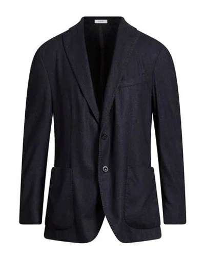 Boglioli Man Blazer Charcoal Size 46 Wool, Polyester In Black