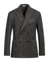 Boglioli Man Blazer Dark Brown Size 38 Cotton