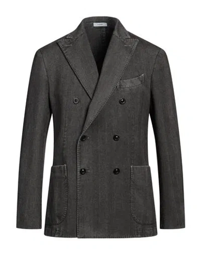 Boglioli Man Blazer Dark Brown Size 38 Cotton In Brown