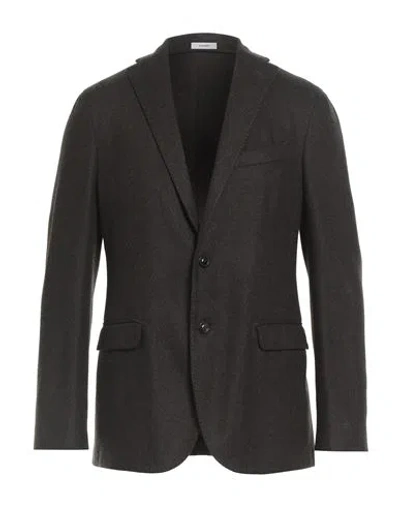 Boglioli Man Blazer Dark Brown Size 38 Wool, Polyamide