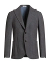Boglioli Man Blazer Dark Brown Size 40 Virgin Wool In Gray